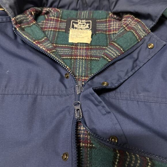 Ladies Woolrich Full Zip Hooded Coat Field Jacket Size Large 8202 Flannel Lined - Picture 11 of 12